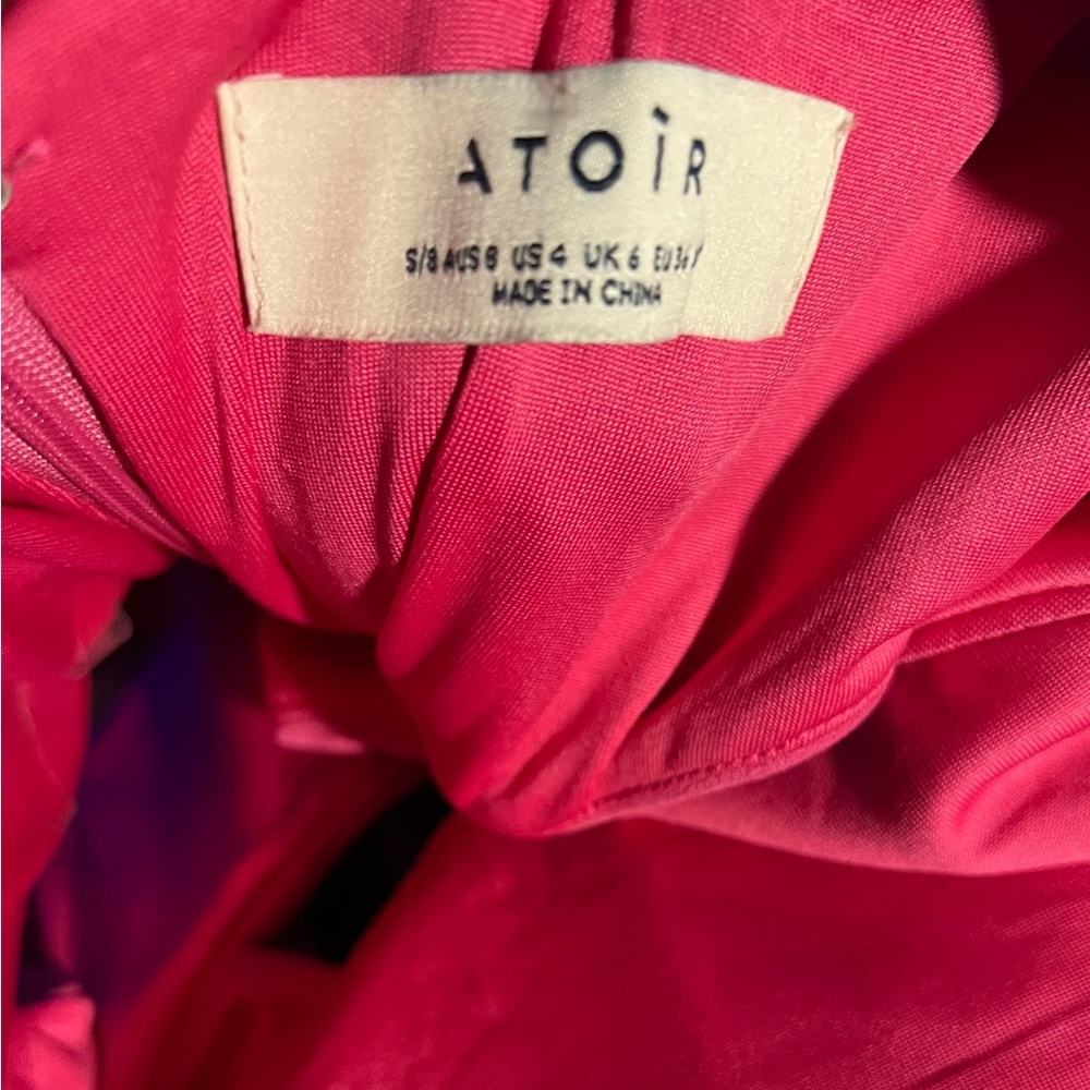 ATOIR pink corset cutout midi dress size 4 cocktail club sexy - Picture 4 of 7